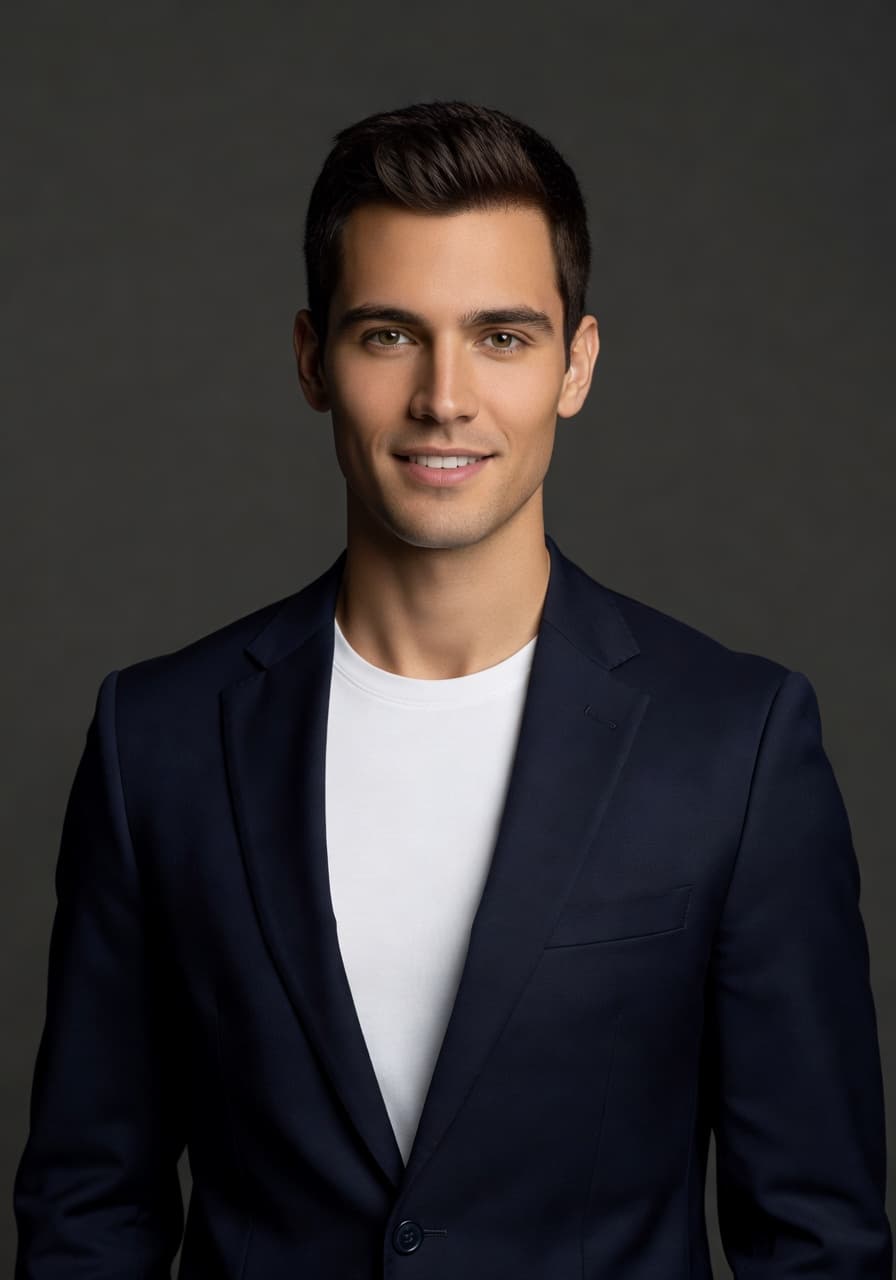 LinkedIn-ready AI headshot generated by SelfAI from a smartphone selfie